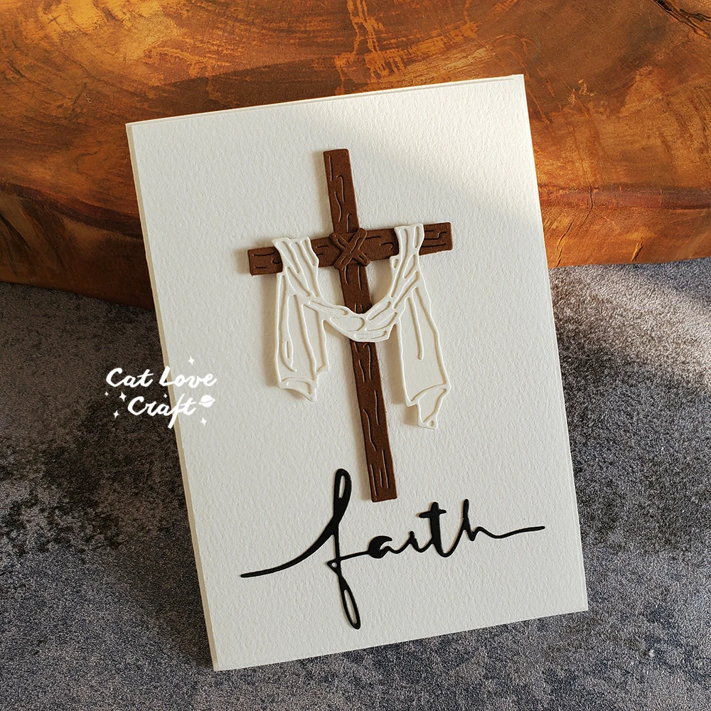 Description Picture 4 of itemCatlove Cross Crucifixion Easter Metal Cutting Dies Scrapbooking Stencil Die Cuts Card Making DIY Craft Embossing New Dies 2022