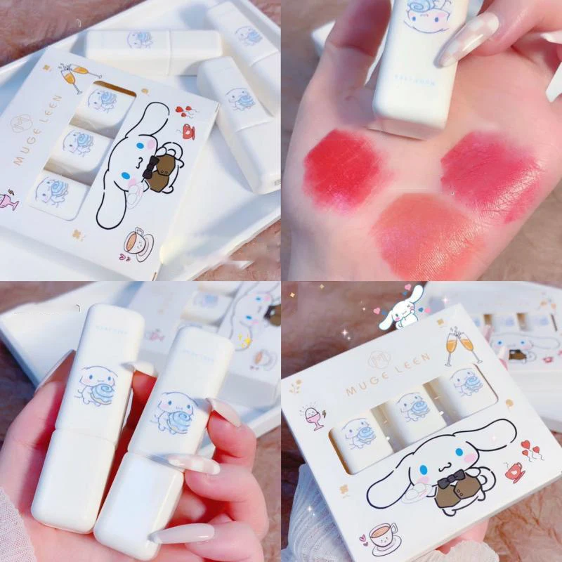 

Sanrio Lipstick Cinnamoroll Honey Peach Style Cartoon Lovely Moisturizing Nourishing Lip Balm Cosmetic Waterproof Long Lasting