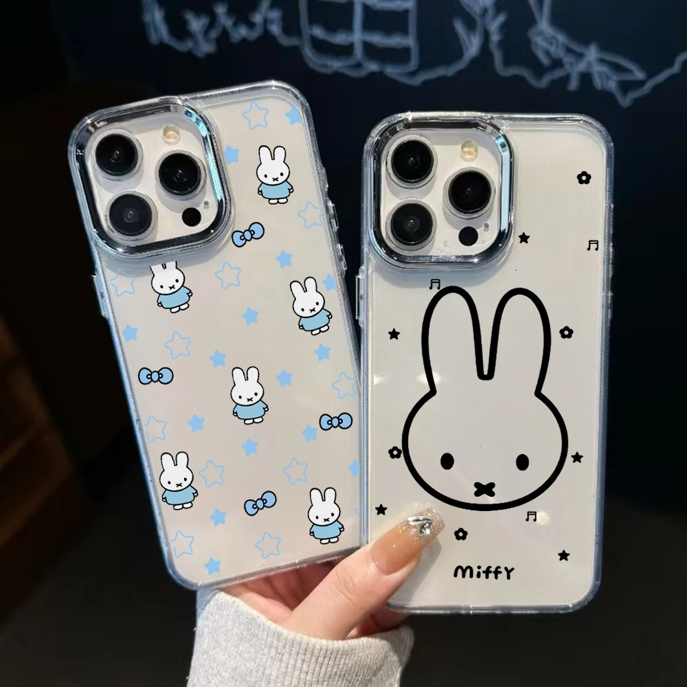 Luxury Clear Cartoon Rabbit Phone Case - M-Miffies Design