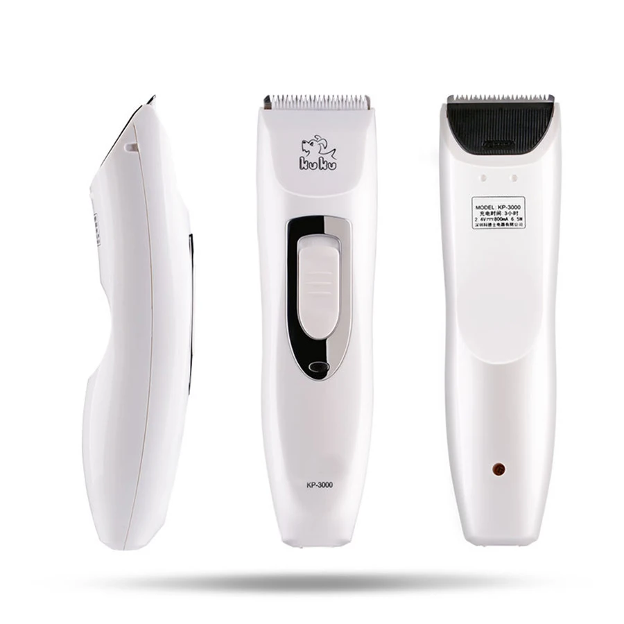 KUKU KP3000 Pet Hair Clipper Electric Dog Hair Trimmer Rechargeable Sharp for Dog Grooming Haircut Shaver Machine White hair trimmer pet clipper dog hair trimmer pet hair trimmer dog clipper