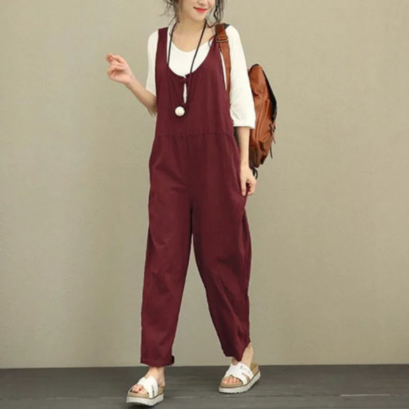 

2023 New Women's Strap Pants Korean Edition Plus Size Loose Relaxed Pants Long Pants Sweatpants Women Cargo Pants Sweatpants