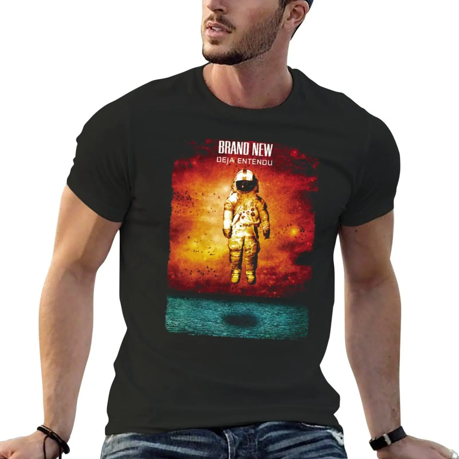 

Новая футболка Deja Entendu, летние топы, аниме смешная футболка, мужская одежда