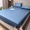 100% Egyptian Cotton Fitted Sheet with Elastic Band Luxury Soft 400TC Bedding Mattress Cover Protector Double Queen King Size 1