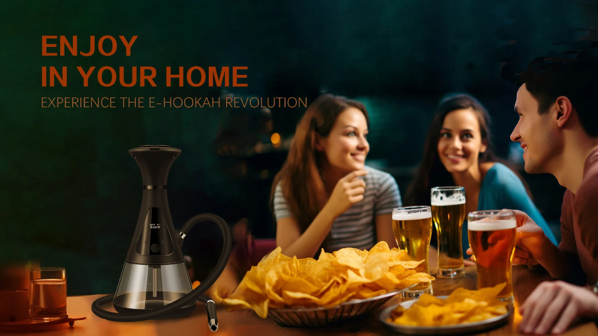 LED Electronic Shisha Set with Touch Screen Bongs in Australian