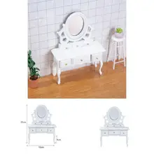 

Model Toy Hand-made Miniature Wood Dressing Table for Entertainment