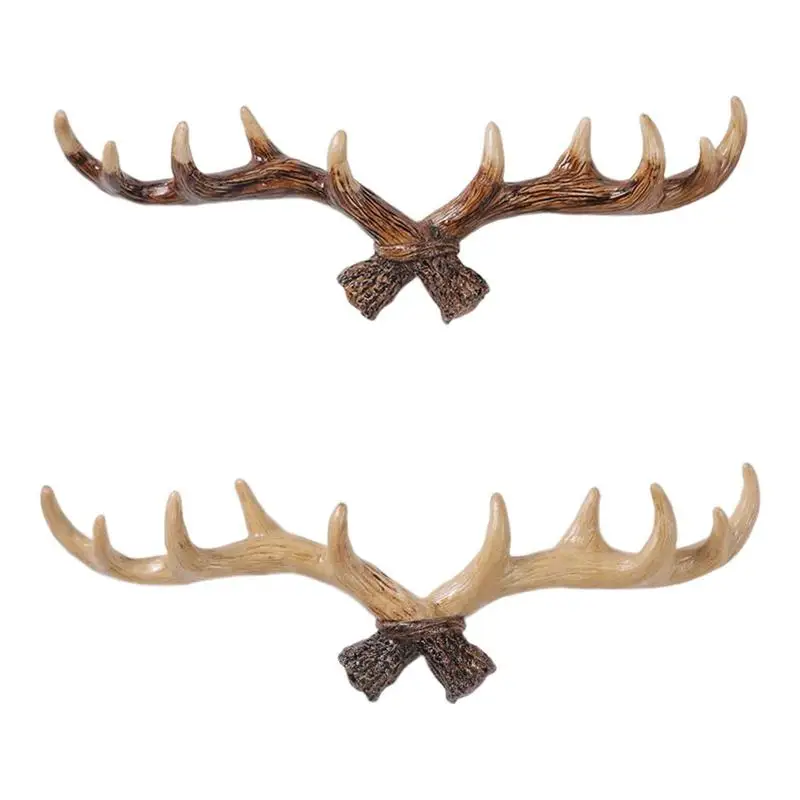

Antler Key Hooks Resin Deer Horn Nordicc Hook Hanger Wall Mounted Coat Hooks For Hat Towel Purse Robes Mudroom Bathroom Decor