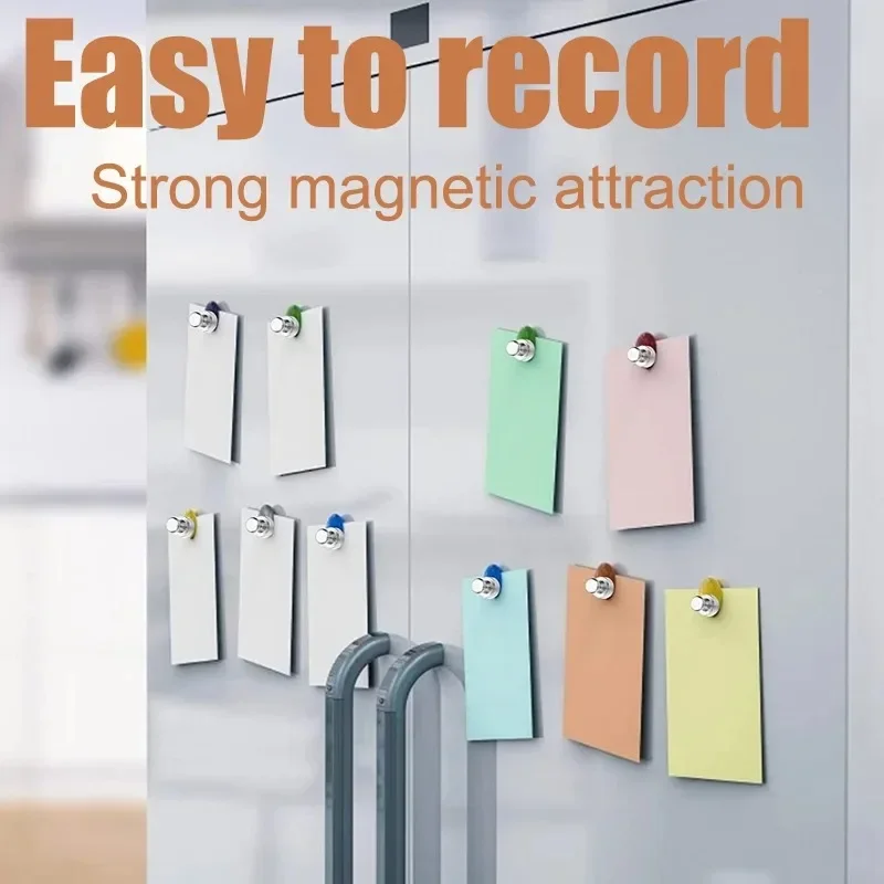 Metal Magnet Strong Magnetic Pushpins Neodymium Magnets Whiteboard Iman Fridge Sucker Thumbtack Durable Push Pins Office School