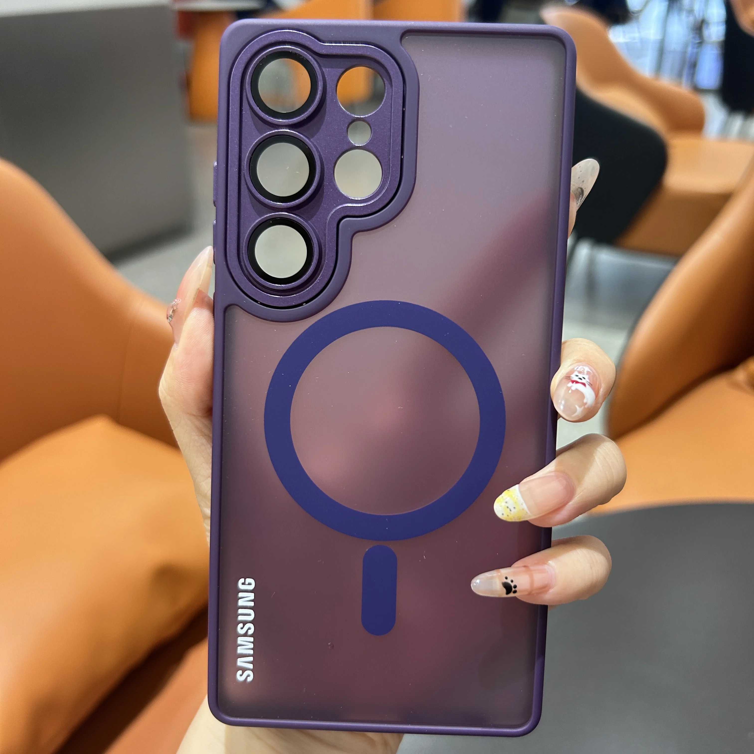 Translucent Magnetic Frosted Case with Lens Protection