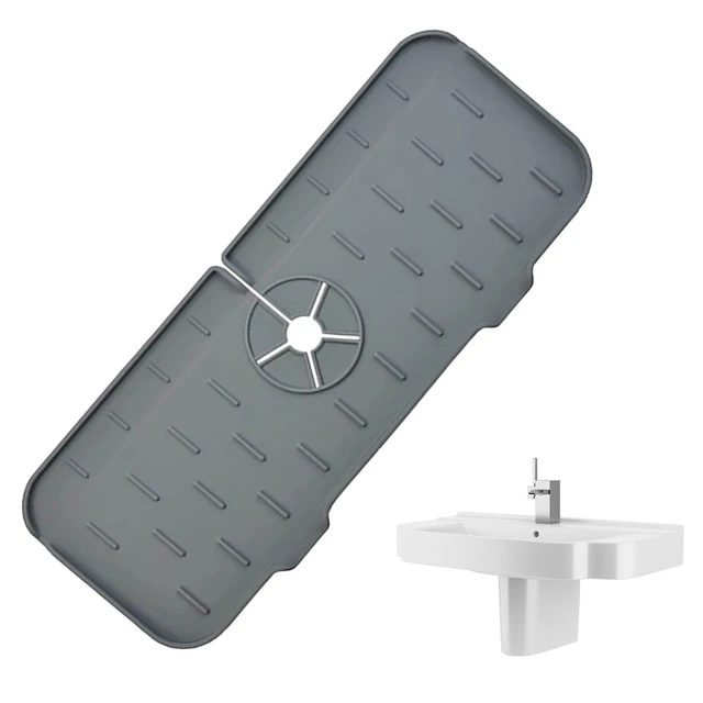 Silicone Tray Drip Tray Sink Drainer Pad Organizer Mat for Home Bathroom  Kitchen - AliExpress