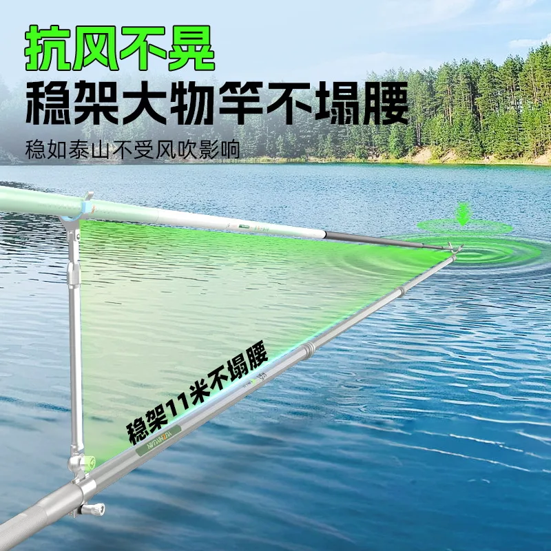 YUZHIYUAN1.8m-3.0m Turret Bracket Fishing Rod Stand Big Fishing Rod Stand Box Ground Insert Carbon Hand