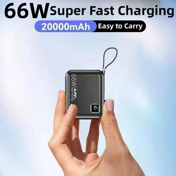 10000mAh Mini Fast Charging Power Bank 66W batteria esterna Powerbank per iPhone 15 14 Xiaomi Huawei caricatore portatile Poverbank