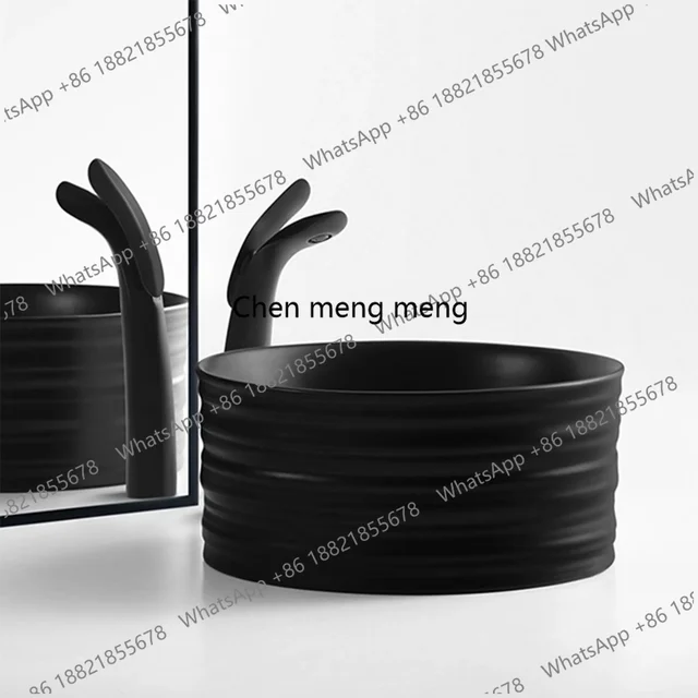 อ่างล้างหน้าทรงกลมแบบตั้งโต๊ะ สีเขียวเข้มด้าน ลดราคาพิเศษ ดีไซน์สร้างสรรค์ โดดเด่นมีเอกลักษณ์ 3