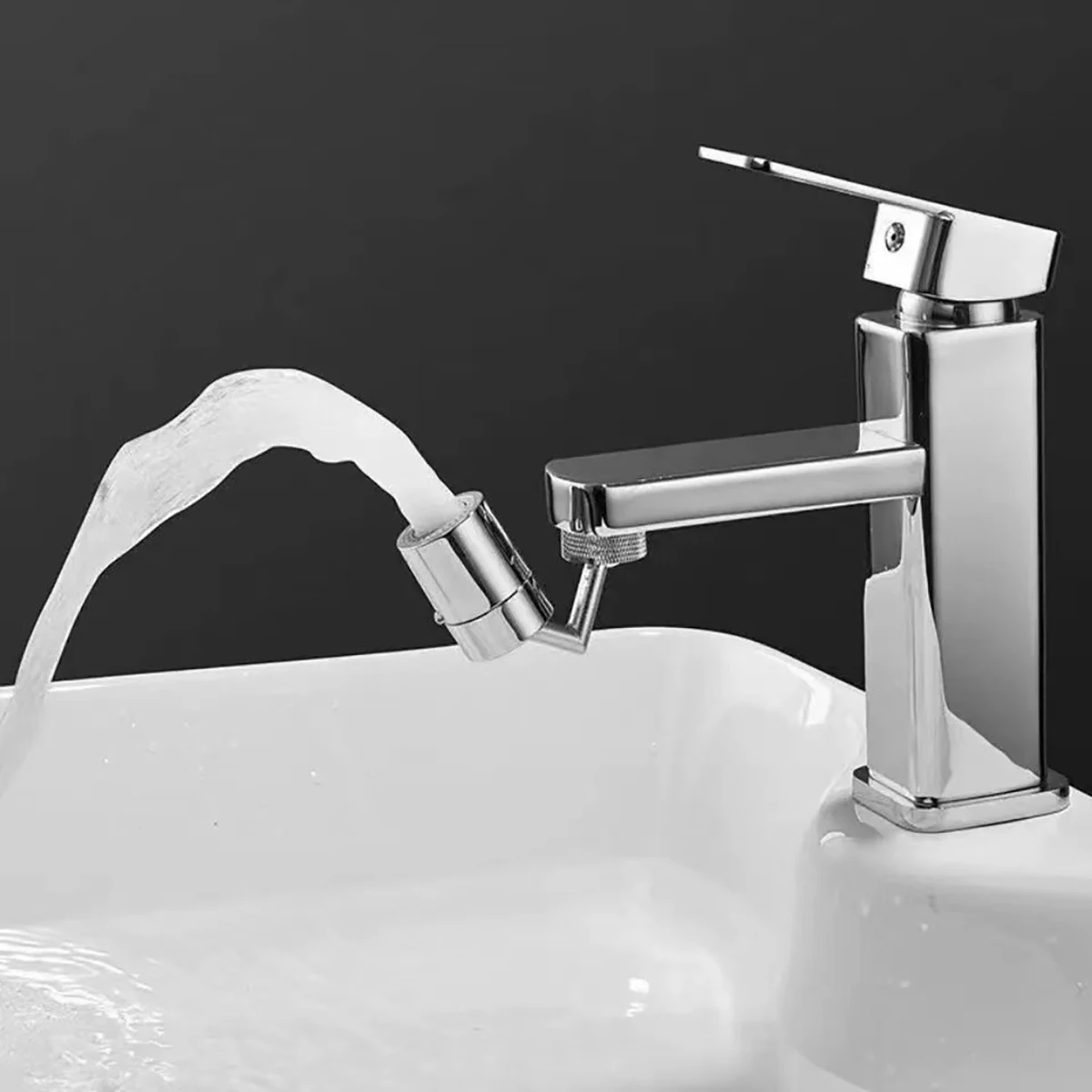 720 Degree Rotating Faucet Bubbler Single Mode Universal Faucet Extender Adapter Kitchen Bathroom Splash Proof Nozzle