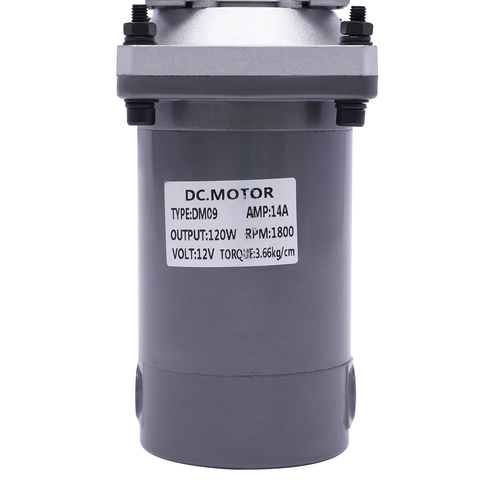 DM09 120W Gear Motor 1800rpm Pure Copper Motor DC 12V Adjustable Speed Worm Gear Reducer Gearbox Worm Speed Reducer