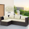 1pc Water-Reststant Polar Fleece Outdoor Sofa Covers, 230gsm Sofa Cushion Cover, Multiple Colors Available 1