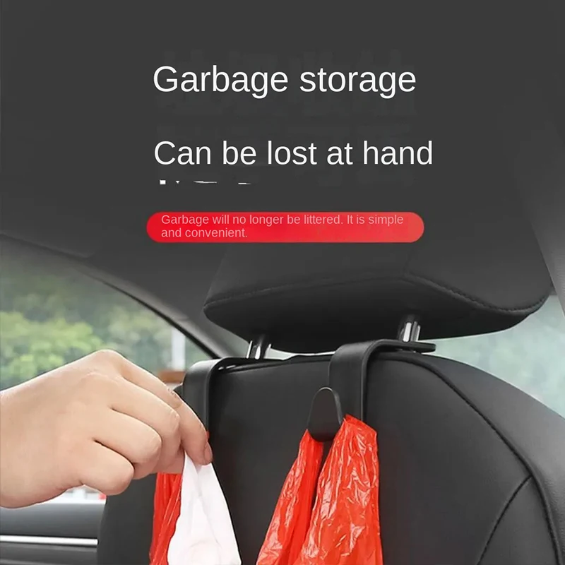 Car Seat Hook 1 2 4 pcs Car Rear Seat Headrest Hook Set Of Rear Seat Hooks Car Handbags Clothes Grocery Bags Interior Accessories