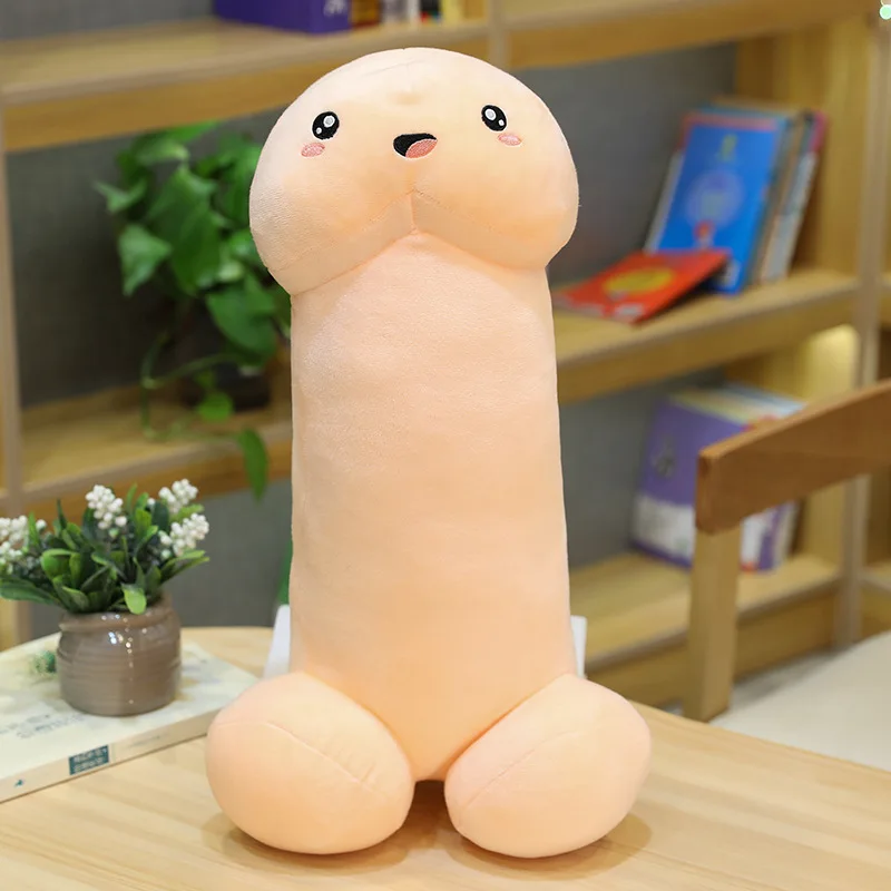 Long Lifelike Penis Plush Toy Stuffed Dick Trick Doll Real-life Penis Expressions Pillow Sexy Toy Lovers Tricky Birthday Gift