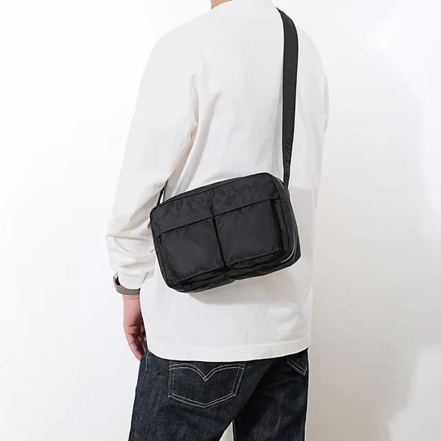 Advanced Nylon Waterproof Single Shoulder Crossbody Bag for Men Versatile Large Capacity Small Backpack Commuter Postman Bag 1