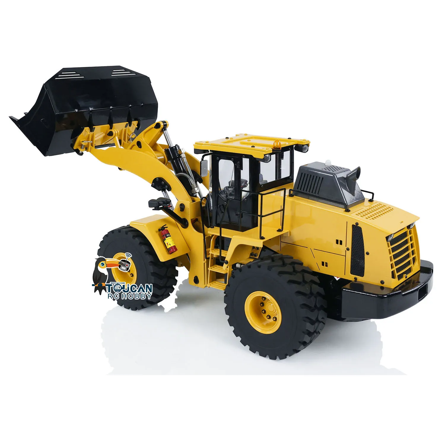 Upgraded 1/14 XDRC WA470 RC Hydraulic Loader Metal Radio Control Construction Vehicle Smoking Sounds Trucks Lights Toys THZH1781 4