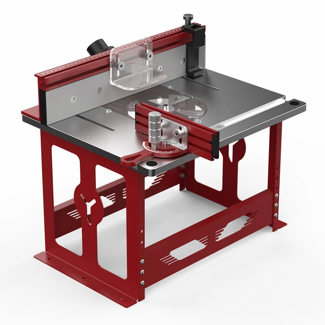 6587-9509e2.jpg ENJOYWOOD Bench Top Router Table Workbench with Miter Gauge / Profile Fence System / Dust Collection Port for Most Routers