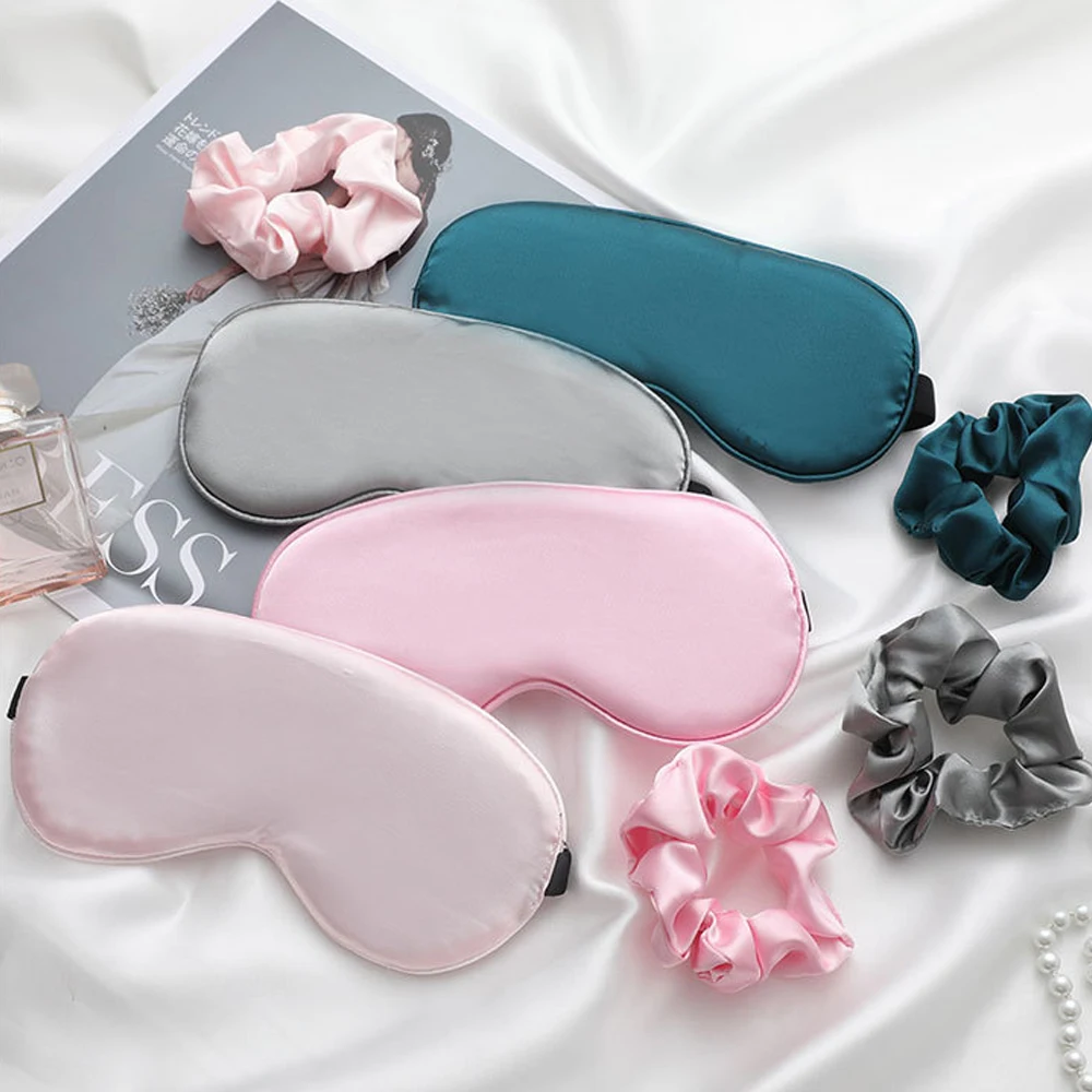 Sleeping Eye Mask Sleep Silk Relax For The Night Mask For Girl Women Men Cover Set Health With Hair Rope Dream Nuovi Strumenti Di Bellezza