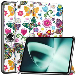 Enhanced Magnetic Tri-Fold Stand Cover with Smart Wake/Sleep Feature for OPPO Pad 2 (HD)