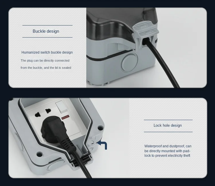 PACK DE UN INTERRUPTOR- CONMUTADOR - UN ENCHUFE SUPERFICIE ESTANCO IP 55 -  Grupo Respira