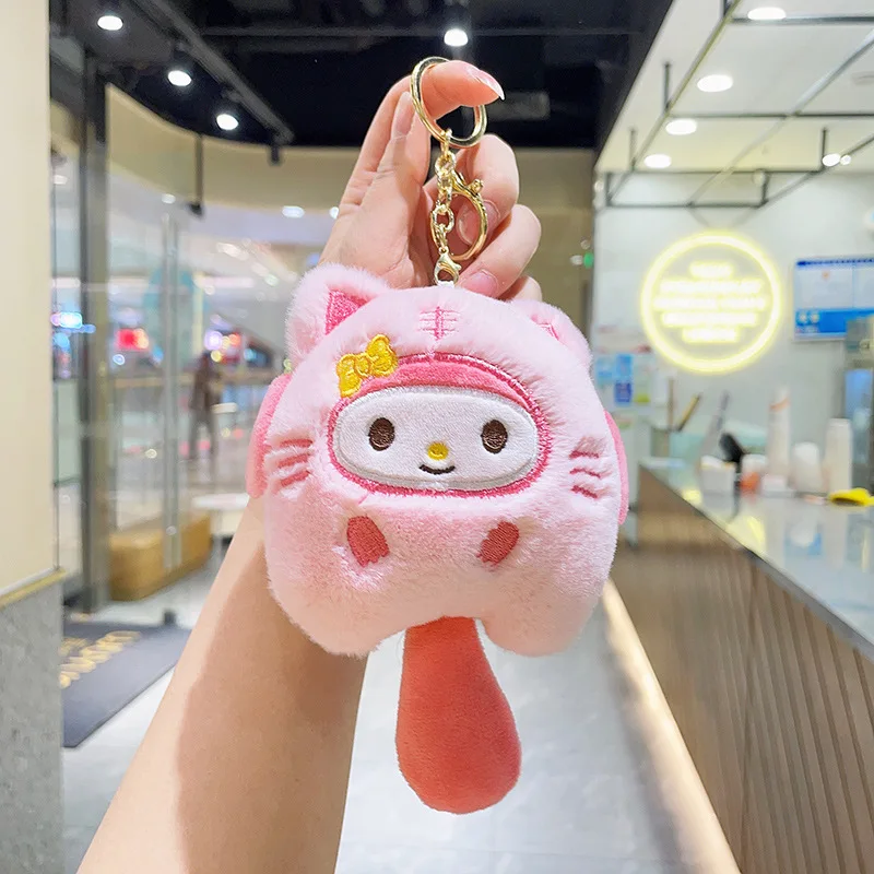 Sanrio Hello Kitty Melody Cinnamoroll Plush Doll Keychain