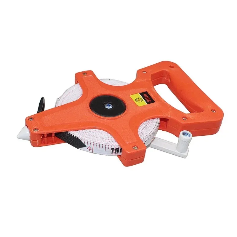 Tape Measure Measuring Tape 1Pc 30M/50M Meter Open Reel Fiberglass Tape Measure Inch Metric Scale Impact Resistant Plastic Measure Tools