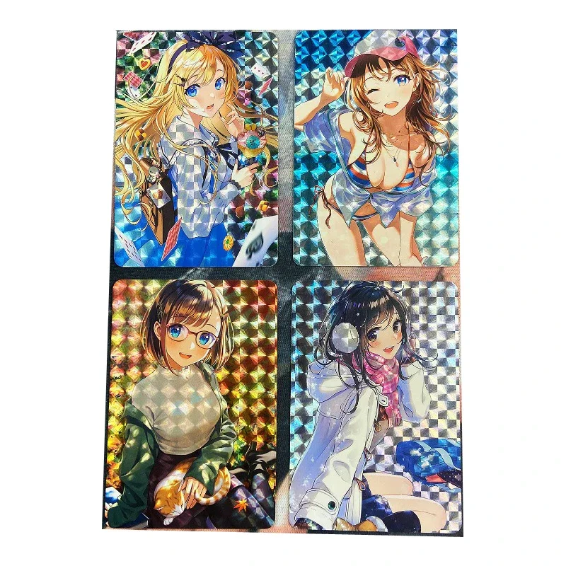 

DIY Homemade Flash Card Four Seasons Girl Sexy Lovely Temptation Anime Game Peripheral Collection Christmas Present
