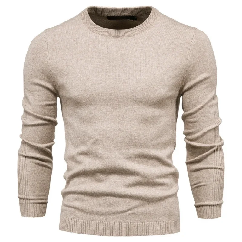 Round neck khaki