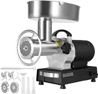 Electric Meat Grinder, 992 Lb/H Capacity, 1100W (4600W MAX) Industrial Meat Mincer w/ 2 Blade, 3 Grinding Plates, Sausage 1