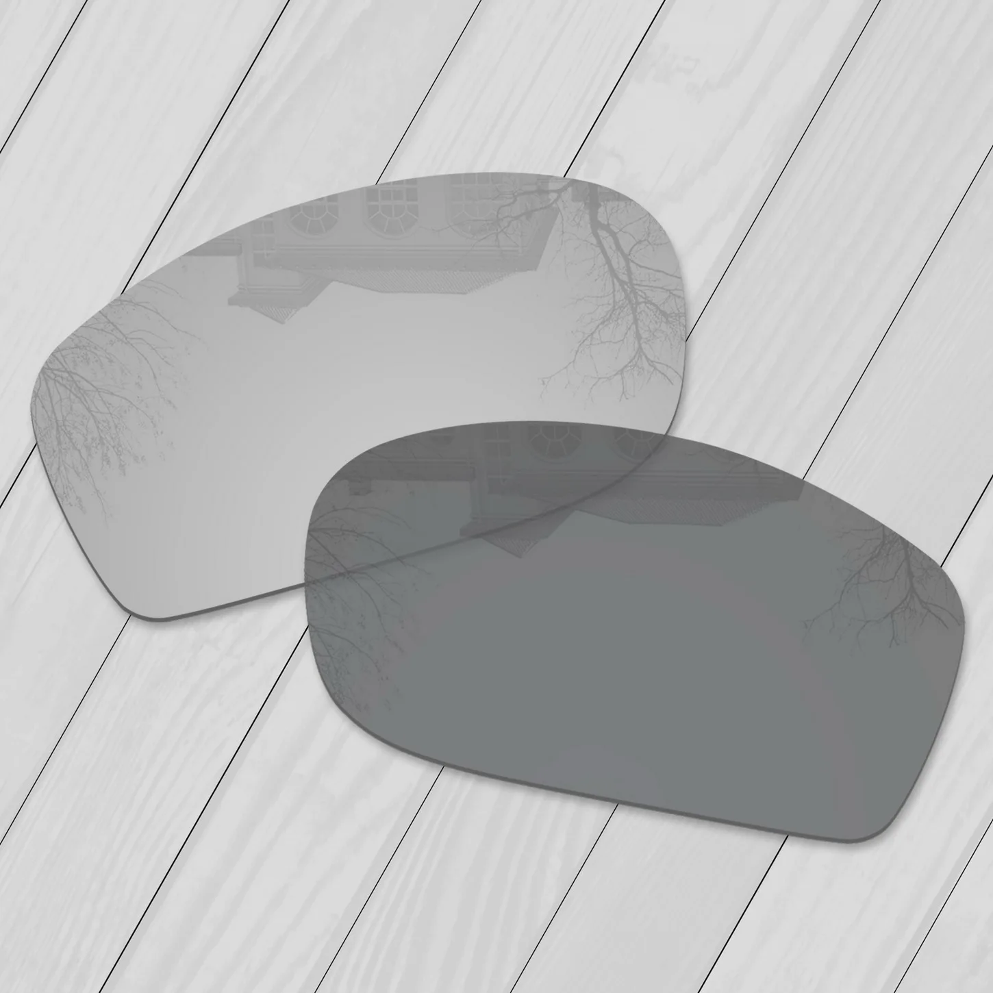 

E.O.S Polarized Enhanced Replacement Lenses for Oakley Fives 2.0 Sunglasses -Grey Photochromic