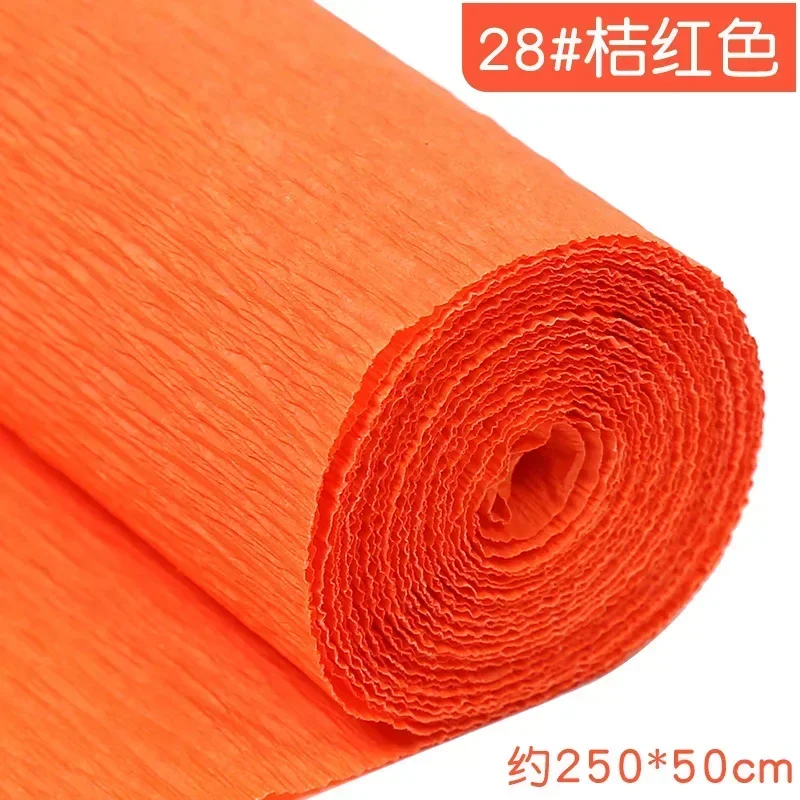Colored Crepe Paper Roll for DIY Crafts and Gift Wrapping (50x250cm)