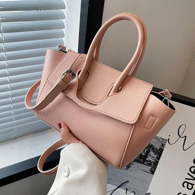 

Leather Handbag Black Tote Bag Brown Pink Bags For Women Vintage Designer Black Crossbody Case Women Purses And Handbags 2022