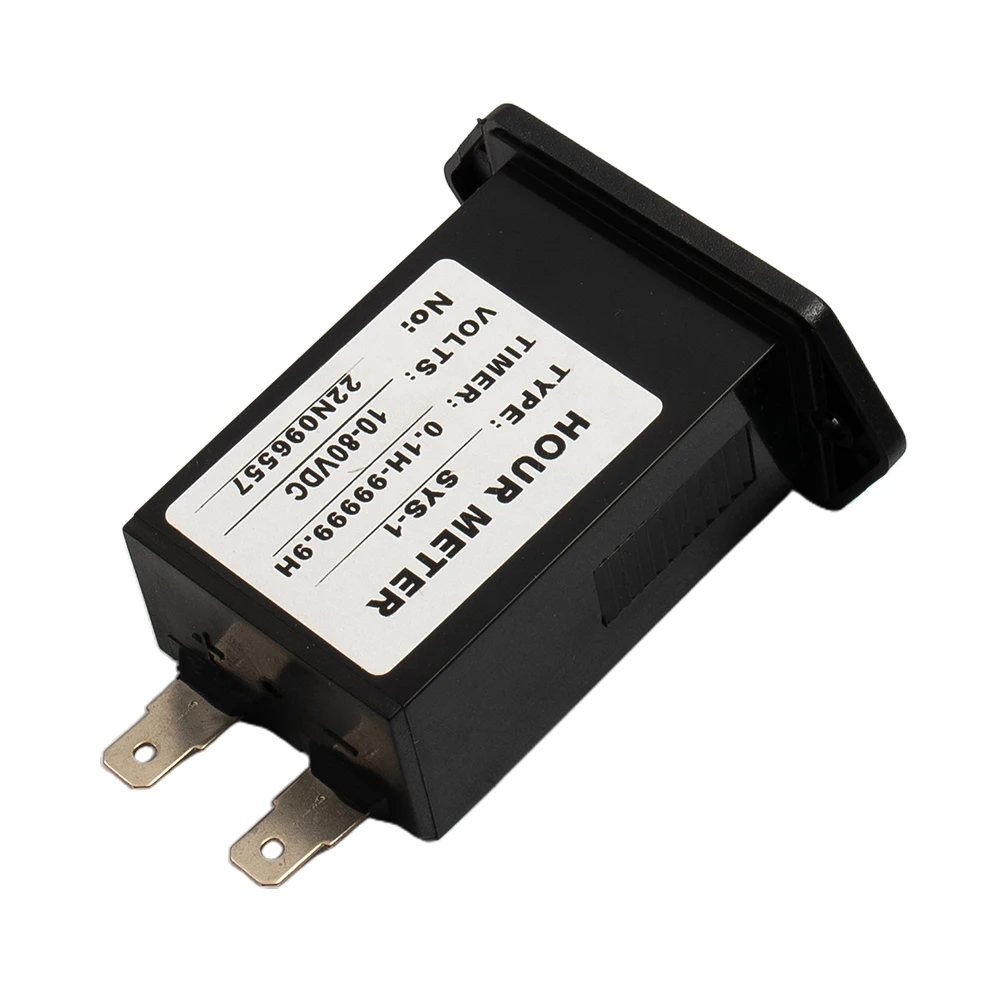 

Durable Hour Meter Chronograph Parts 1pcs 6V-80V DC Dash Panels Gasoline HM002 Mechanical Replacement Accessories