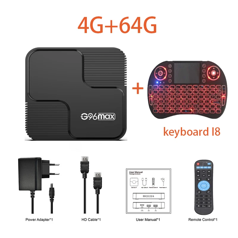 Android TVBOX G96 max　4G 64G 米国プラグ Android TVBOX G96 max 4G 64G 米国プラグ G96-Max-H616-Smart