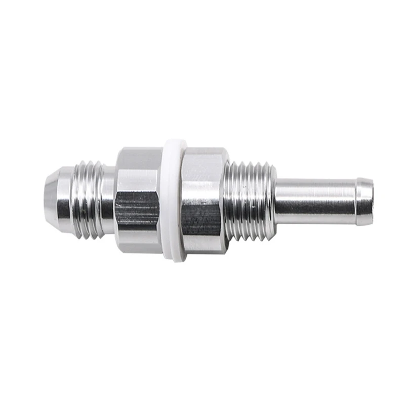 Heavy Duty Aluminum 6AN Male Flare Bulkhead To 5/16 Hose Barb Fuel for Tank Fitting High Performance Quick Connector Ada