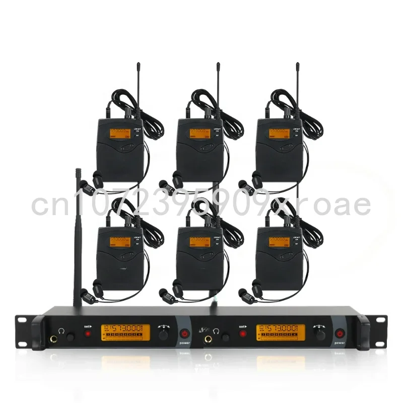 

High Quality Wireless Stage in Ear Monitor Set with 6 Bodypack