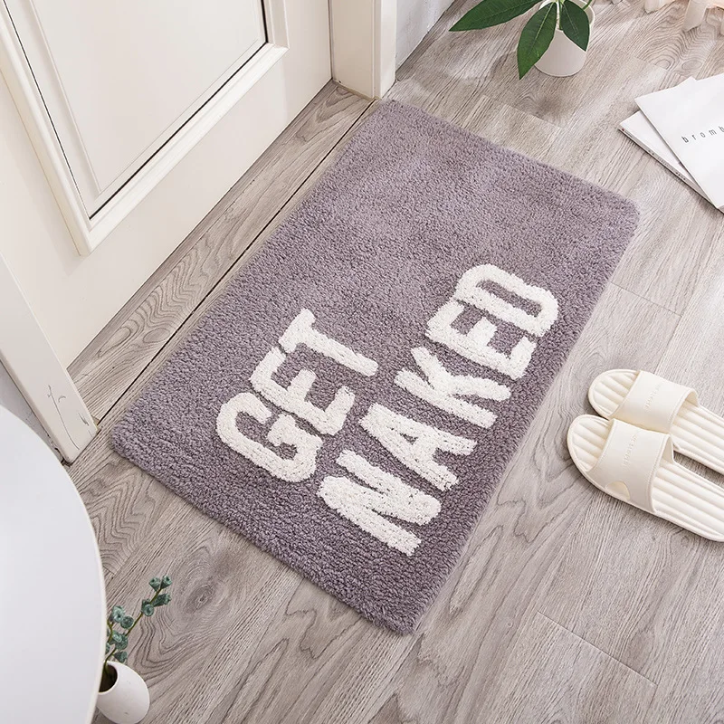 Get Naked Bath Mats Soft Absorb Water Anti Mold Rug Shower Non-slip Floor Mat  Bathroom Room Entryway Rugs Home Decor Accessories - AliExpress