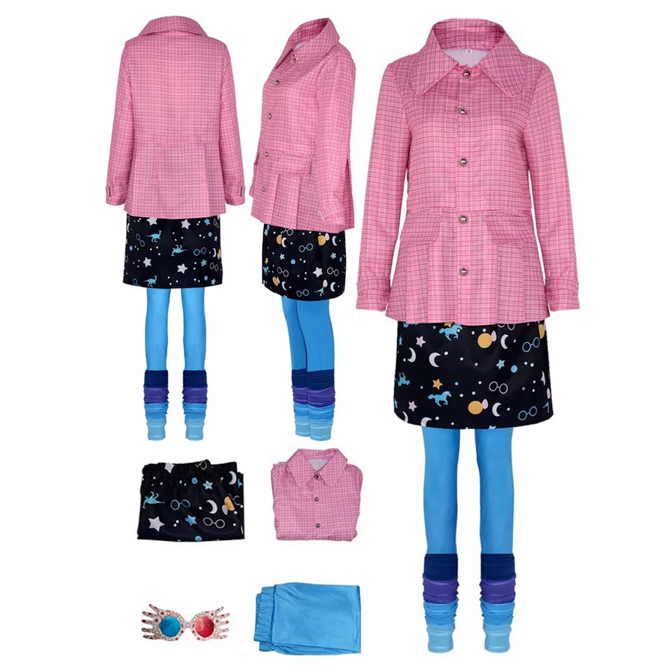Luna Cosplay Rollenspel Lovegood Kostuum Magische Film Bril Rokken Sokken  Set Kleding Vrouwen Outfits Halloween Carnaval Pakken - AliExpress, image size:960x960