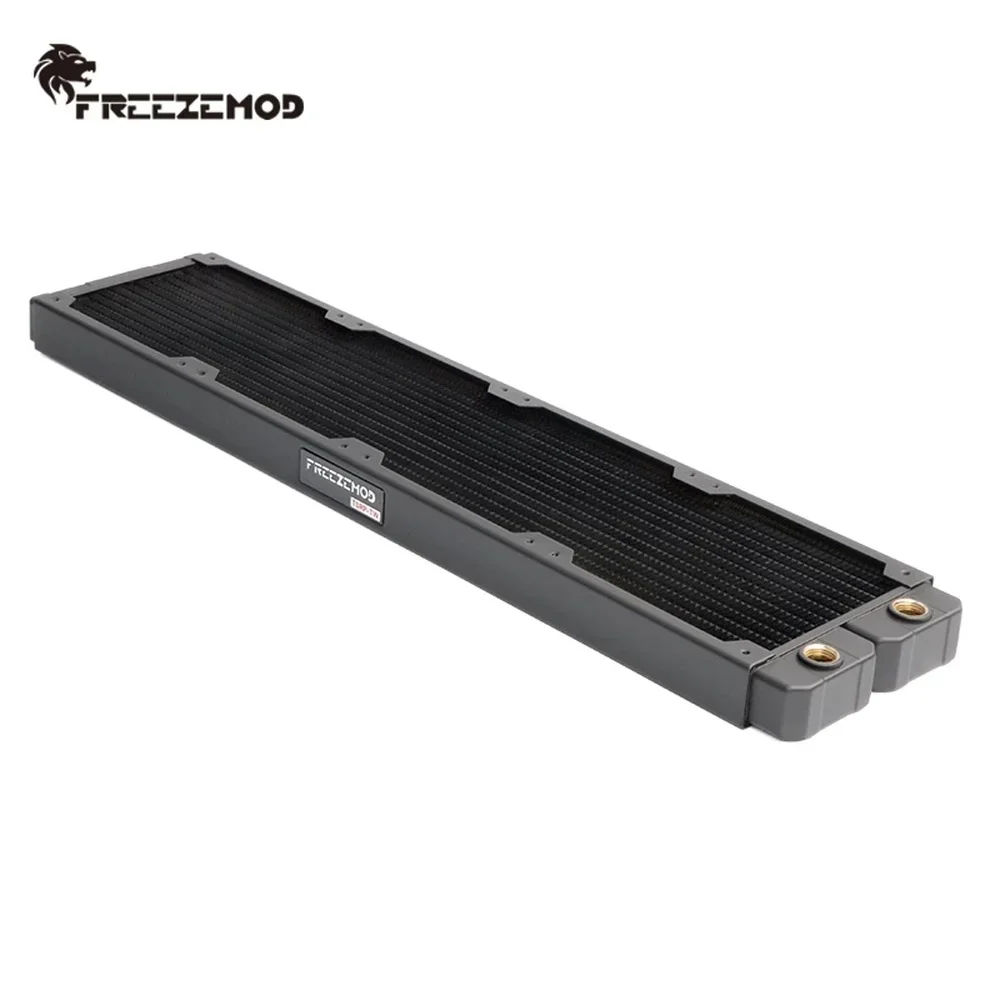 Zemod-copper Heat Sink para pc Copper Radiator Liquid Cooling Row 480 mm 14 Flat Fins 12cm Fan Bit Cooler 48cm - Imagem 2