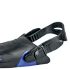 2x Black Dive Into Adventure With High-Performance Stainless Steel Diving Fins Shoelace Straps Spring Scuba Heel black S 2