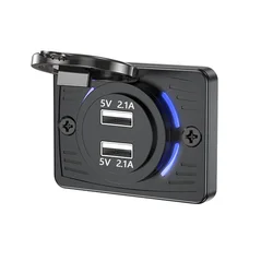 Waterproof Dual USB Fast Charging Car Charger Adapter (Dual USB)