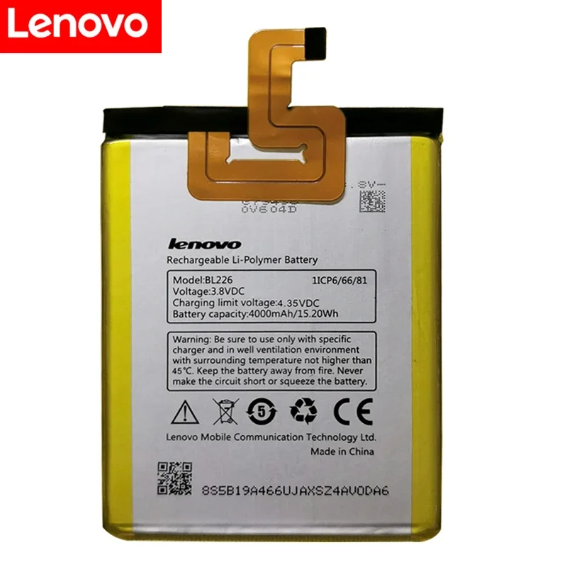 New original High Quality 3.8V 4000mAh For Lenovo BL226 Battery For Lenovo S860 Mobile phone Replacement Batteries