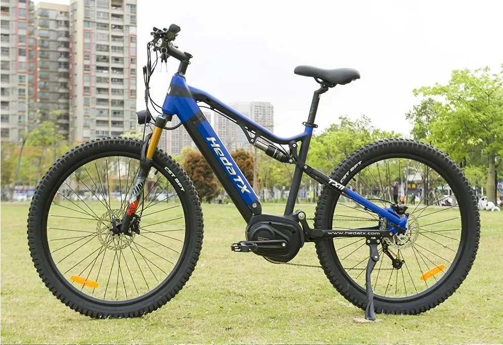 Ebike TX19 500W Center Mounted Motor 48V 15.6AH Detachable Battery Mountain Electric Bicycle 55km/h Maximum Speed electric bike electric bicycle