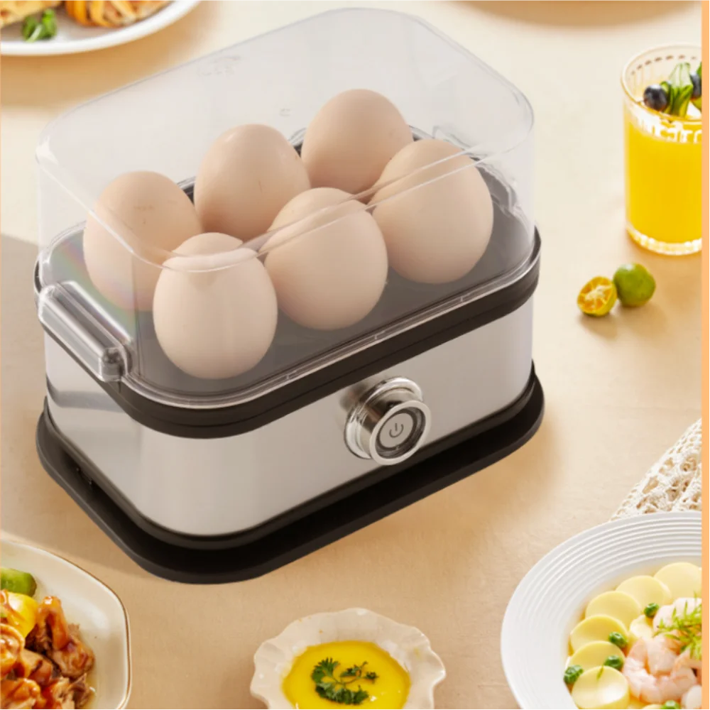 DayPlus Egg Boiler, 6 Eggs Capacity Cooker for Soft,Multi-use Space Saving Food Steamer for Corn, Vegetable, Dumplings 2