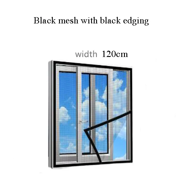 thumbnail image 1 of Mosquiteras para ventanas, mosquiteras antimosquitos, malla antiinsectos, tul invisible de fibra de vidrio negra, para mosquitos y moscas, 1 of 5