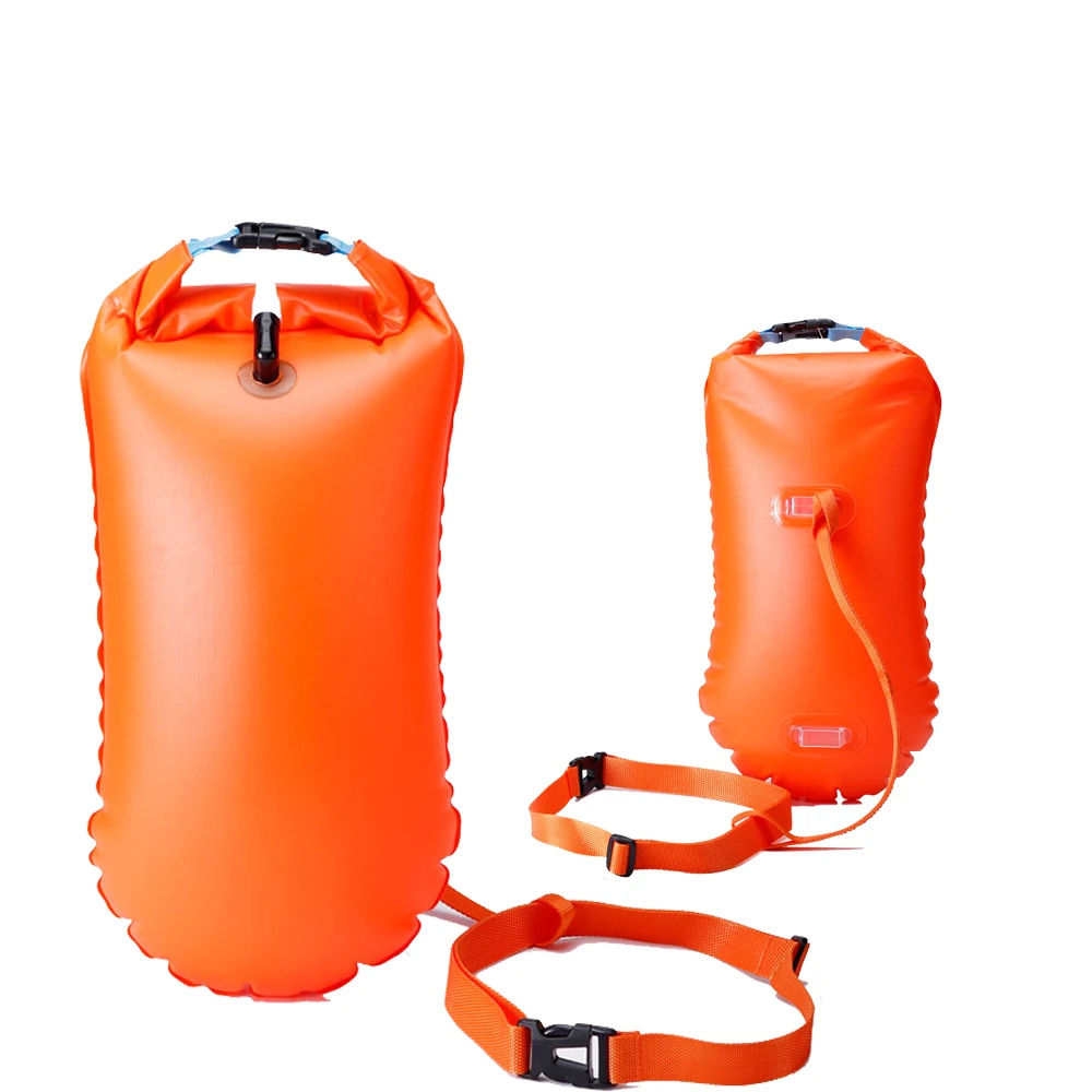 Popular Triathlon Open Water Swim Buoys Inflatable Buoy Bag