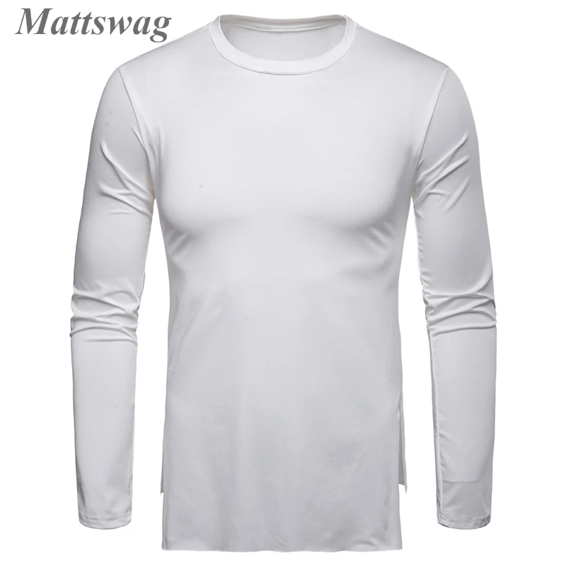 

Men Long Sleeve Solid Color O Neck Bottoming T Shirts Slim Fit Casual Men's Tops Daily Simple Clothing Hombre